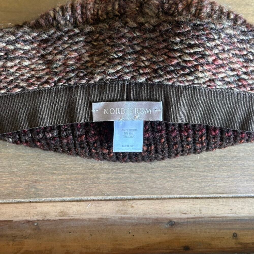 Vintage Nordstrom Marled Wool Knit Bucket Hat - Picture 3 of 3